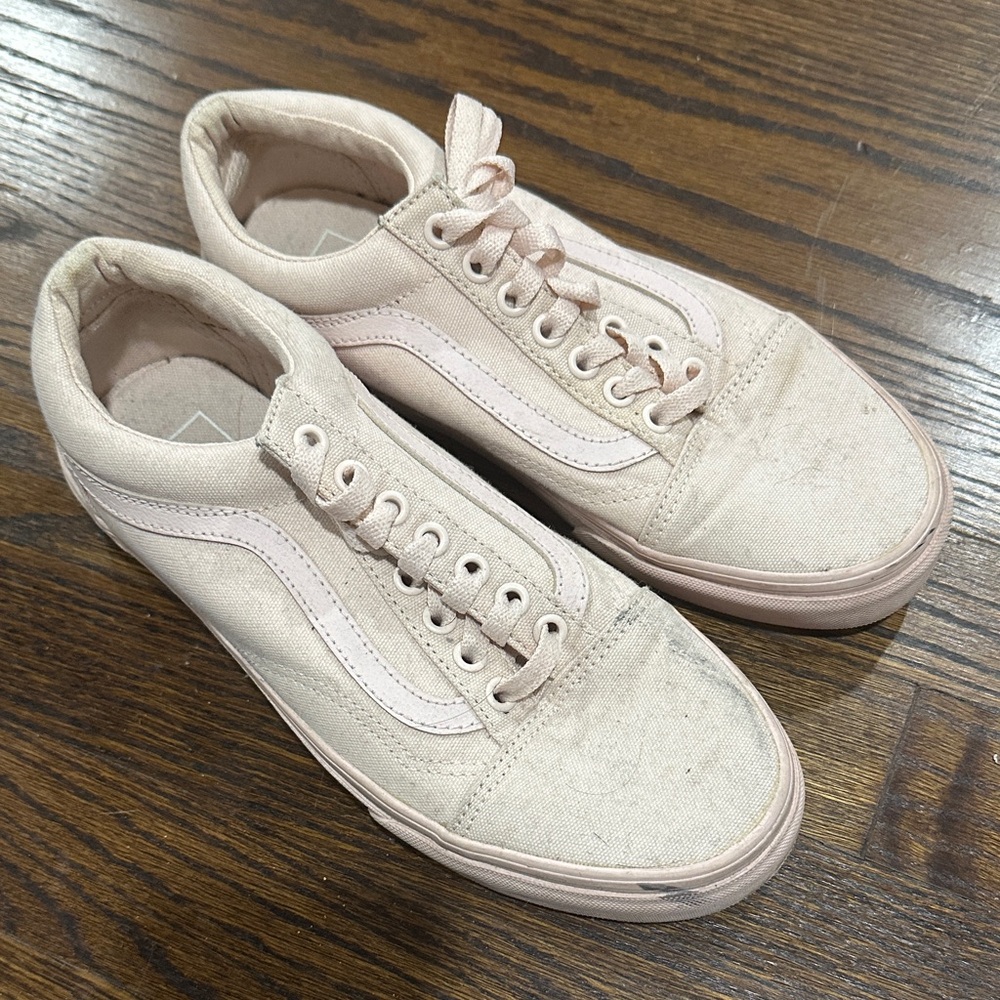 Vans Light Pink Canvas Sneakers